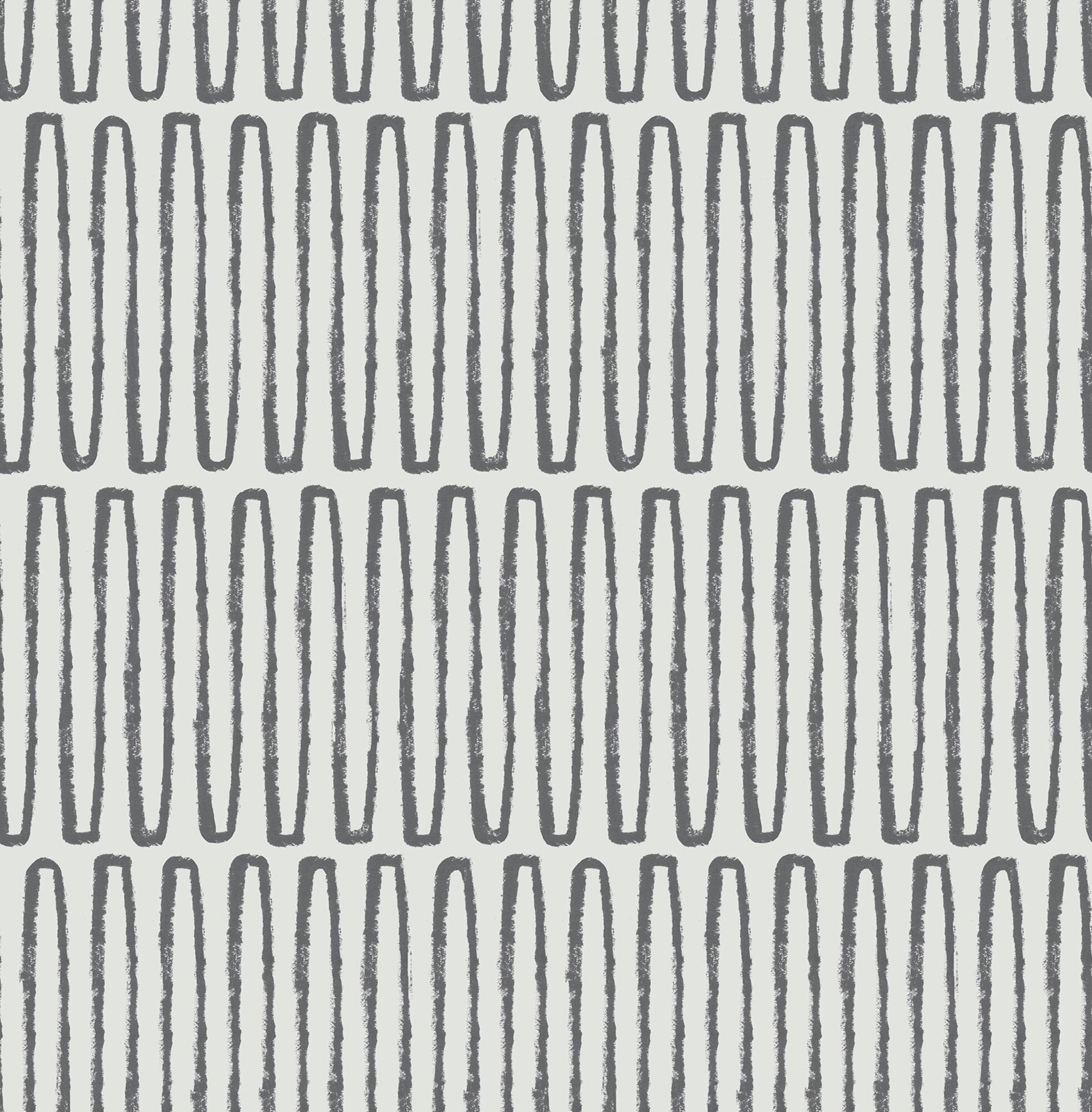 NuWallpaper Porter Charcoal Peel & Stick Wallpaper